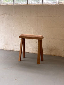 oak firewood stool