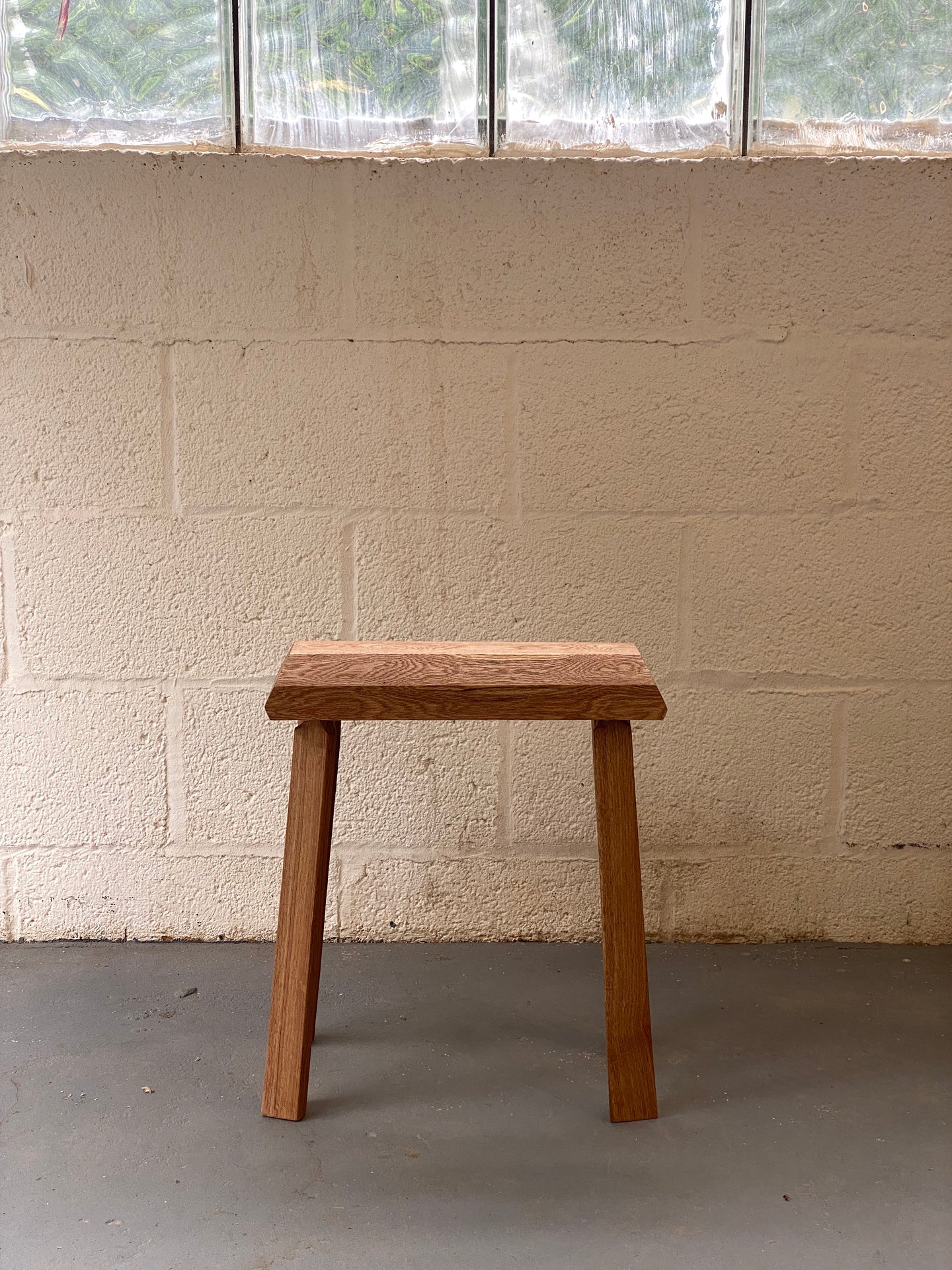 oak firewood stool