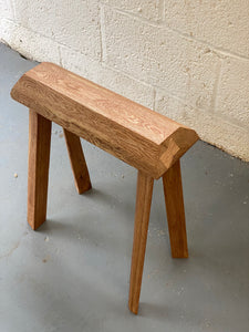 oak firewood stool